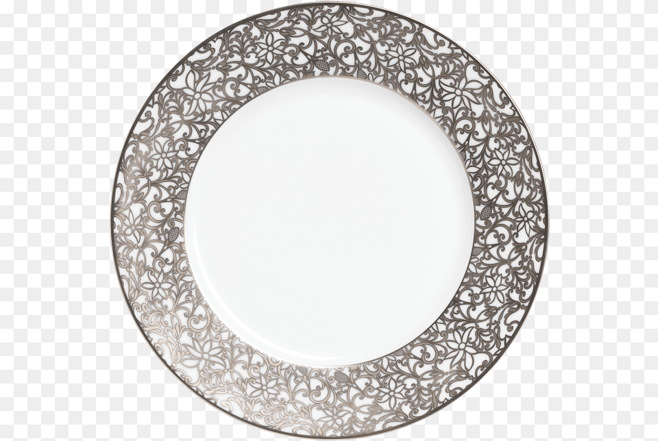 Raynaud Salamanque Platinum Dinner Plate Circle, Art, Dish, Food, Meal Free Png Download
