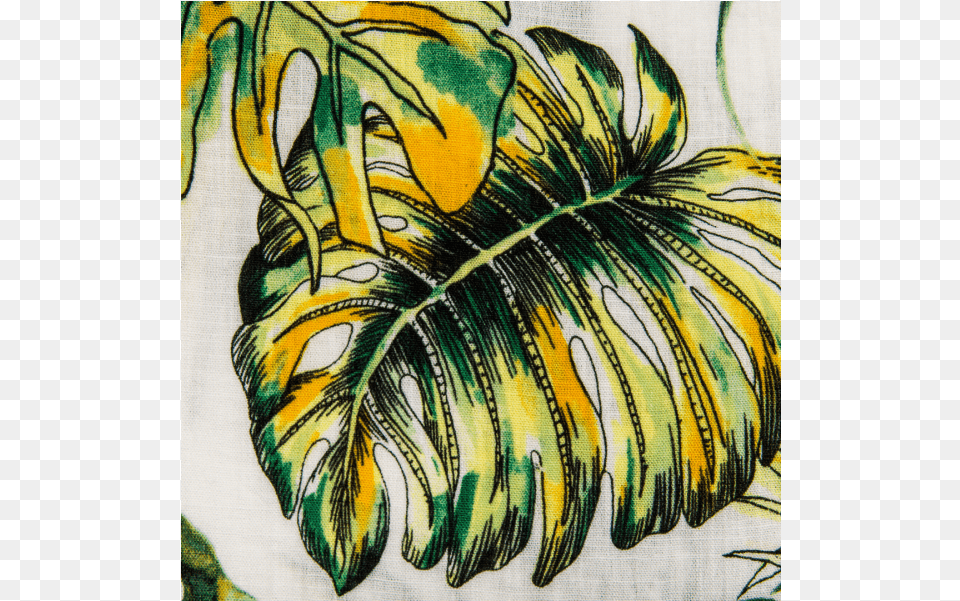 Rayon Printed Green And Yellow Leaves, Art, Floral Design, Graphics, Leaf Free Png