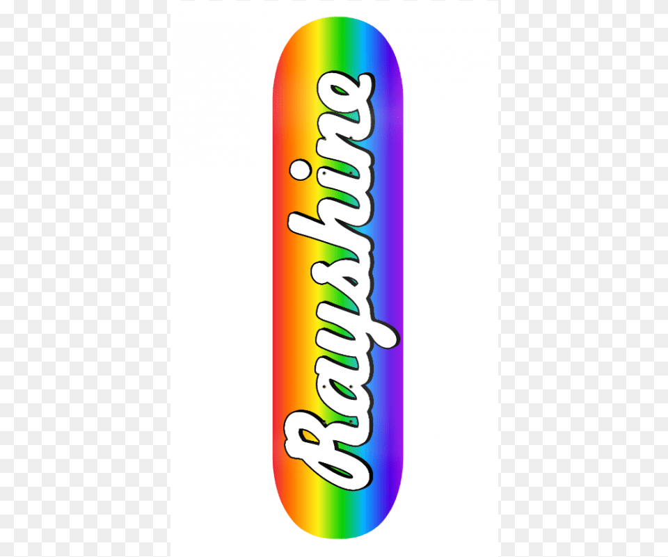 Rayshine Brand Rainbow Gradient Medium Concave Deck Graphic Design, Logo, Dynamite, Weapon Png