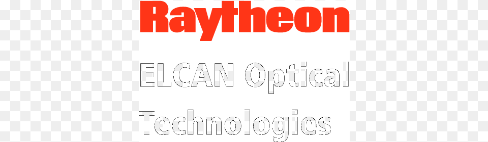 Raytheon Elcan Optical Technologies Logos Company Raytheon, Text Free Transparent Png