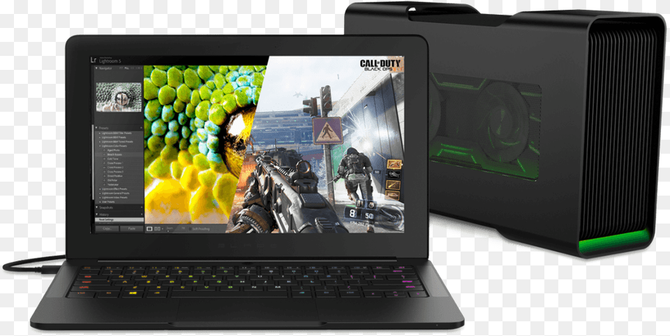 Razer Blade Stealth External Gpu, Computer, Electronics, Laptop, Pc Free Png