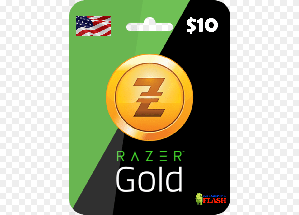 Razer Gold 10 Usd Card Email Delivery Razer Gold Gift Card, Text Free Png