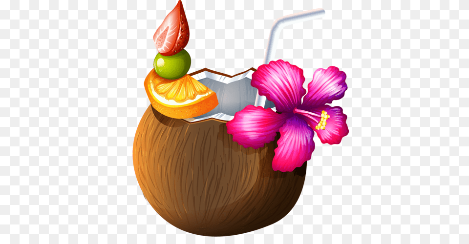 Raznoe Clip Art Food Clip Art Luau And Moana, Fruit, Plant, Produce, Coconut Png Image