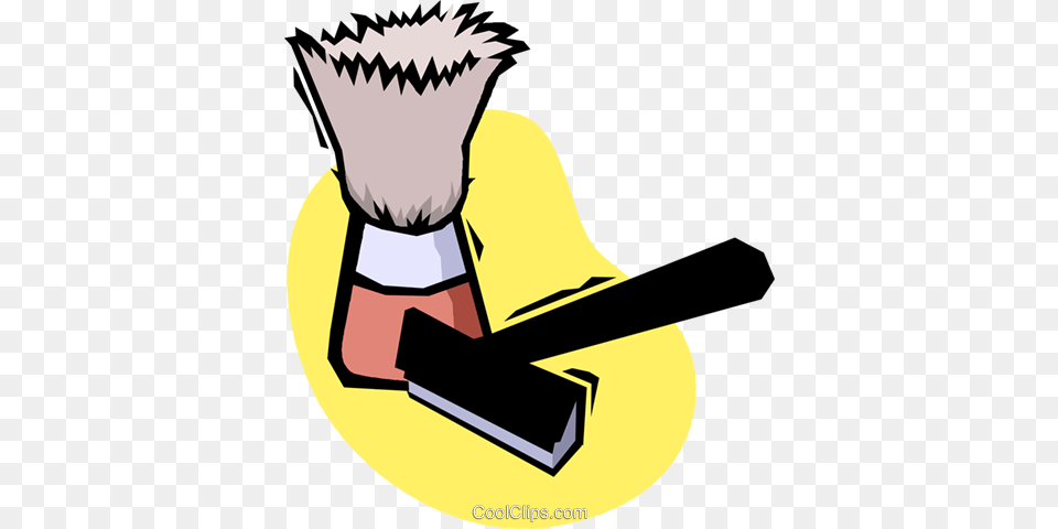 Razor And Cream Brush Royalty Vector Clip Art Illustration, Cleaning, Person, Animal, Fish Png