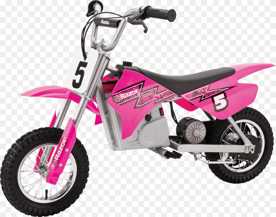 Razor Dirt Bike Mx350 Pink, Machine, Spoke, Motorcycle, Transportation Png Image