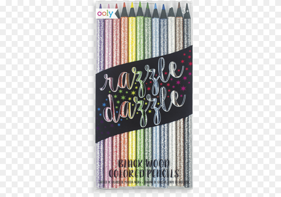 Razzle Dazzle Colored Pencils Crayons De Couleur Paillets, Blackboard Free Png Download