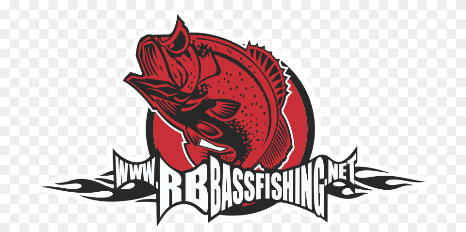 Rb Bass Fishing Banner Logo Illustration Png Image