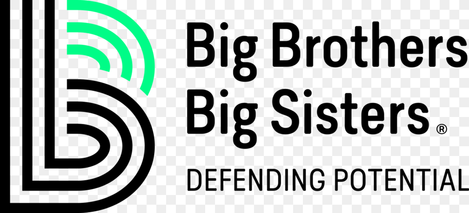 Rbg Tagline Defending Potential Black Green Big Brother Big Sister Clarksville Tn, Lighting, Light, Logo Png Image
