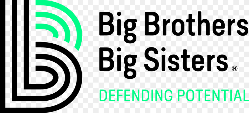Rbg Tagline Defending Potential Black Green Big Brothers Big Sisters Puget Sound, Light, Logo Free Transparent Png