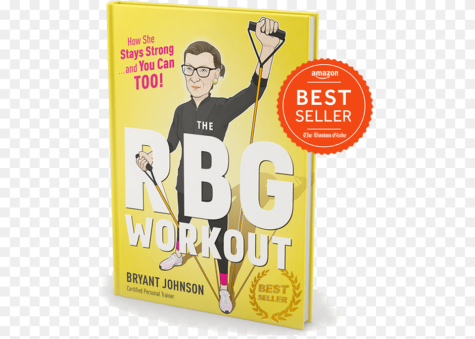 Rbg Workout Book, Advertisement, Person, Poster, Publication Free Png