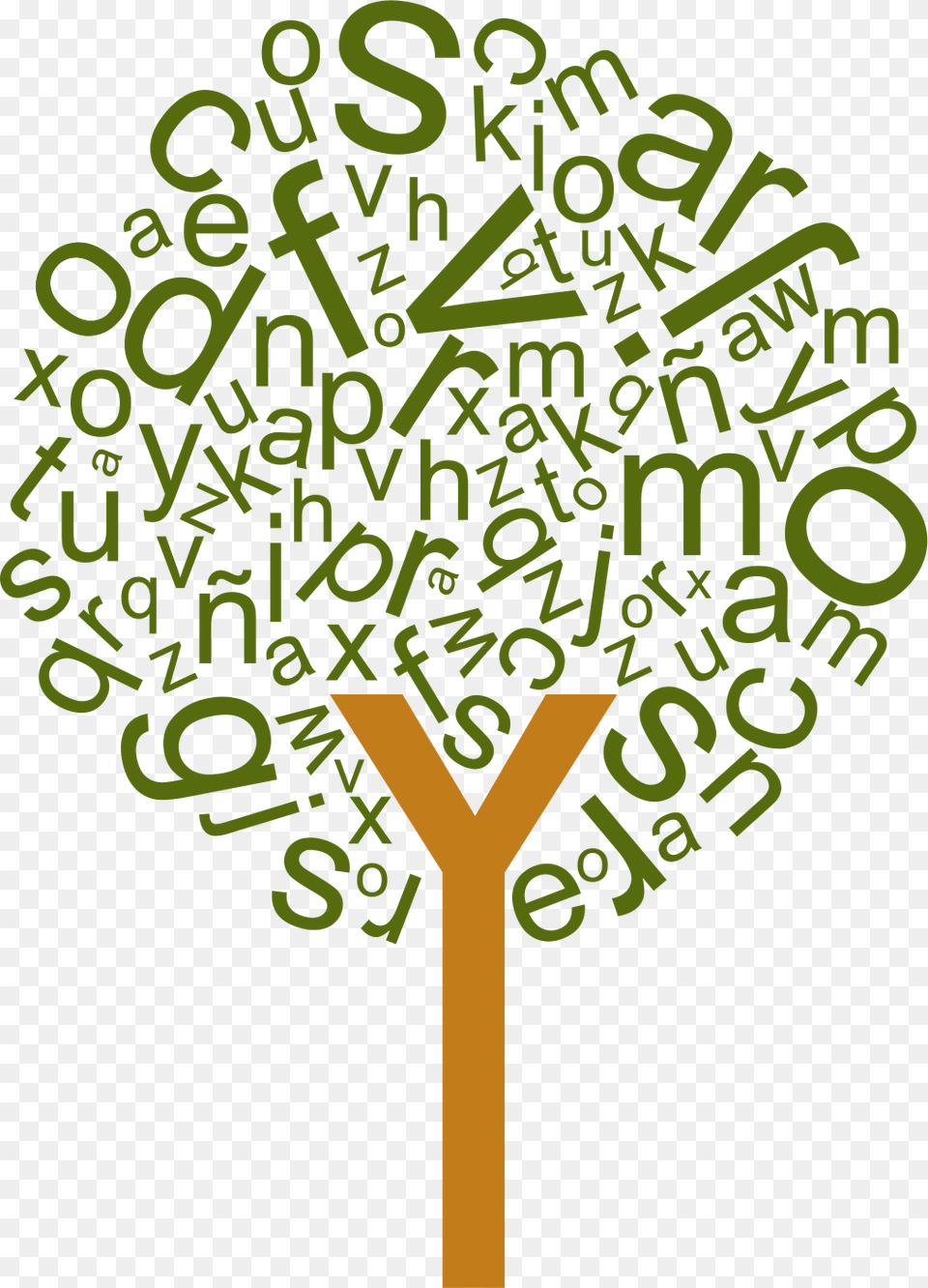 Rbol De Letras Vinilos Arboles De Letrasa, Text, Symbol Free Transparent Png