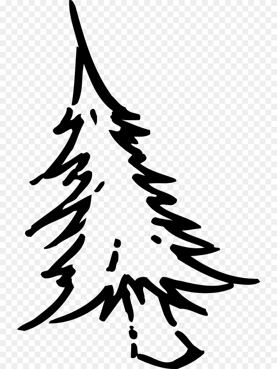 Rbol De Navidad Dibujo Simple Rbol Navidad Christmas Tree Simple Drawing, Gray Free Png Download