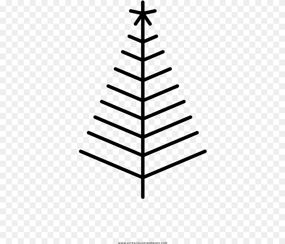 Rbol De Navidad Pgina Para Colorear Buddhi, Gray Free Transparent Png