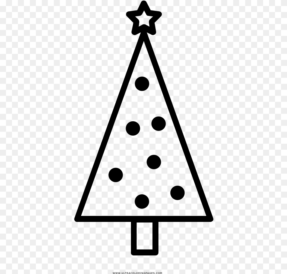 Rbol De Navidad Pgina Para Colorear Pinos De Navidad Para Colorear, Gray Free Png