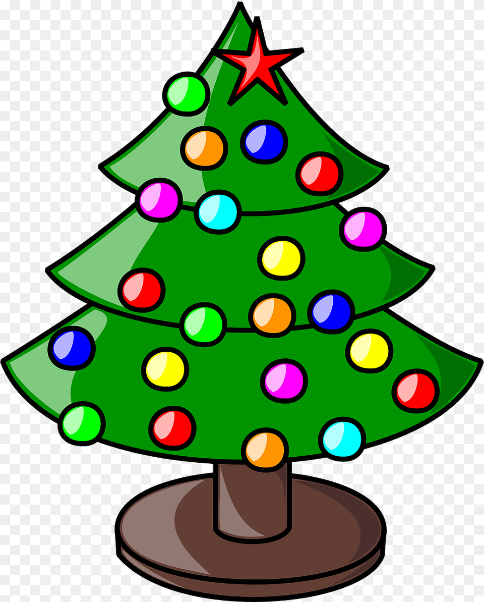 Rbol De Navidad Vacaciones Navidad Decoraciones Christmas Tree Cartoon Clipart, Christmas Decorations, Festival, Christmas Tree, Plant Png Image