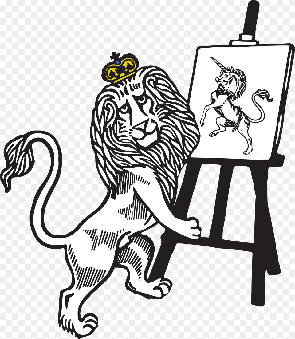 Rca Drawing Royal College Of Art, Stencil, Animal, Mammal, Tiger Free Png