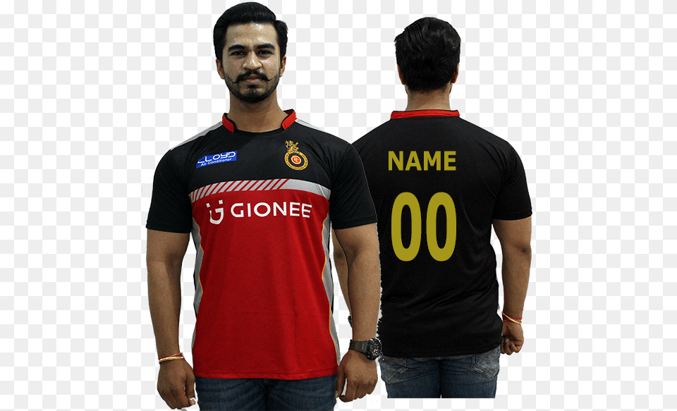 Rcb Jersey Rcb Jersey 2018 Buy Online, T-shirt, Clothing, Shirt, Person Free Png