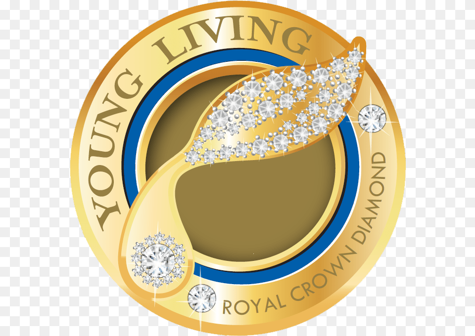 Rcd Young Living Essential Oils Royal Crown Diamond, Gold, Accessories, Disk, Jewelry Free Png Download