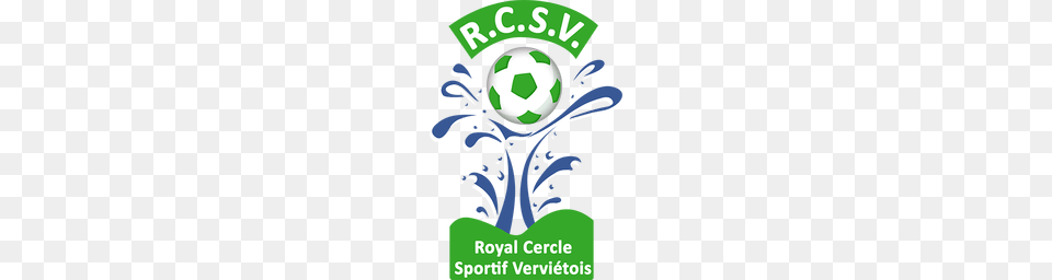Rcs Vervitois Logo, Advertisement, Ball, Football, Sport Free Png