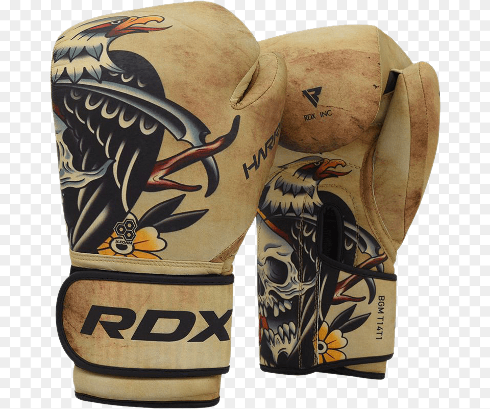 Rdx T14 Harrier Training Boxing Gloves Brown Tattoo Rdx Boxing Gloves, Clothing, Glove, Baseball, Baseball Glove Free Transparent Png