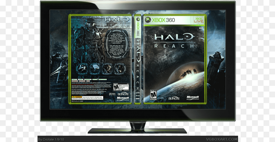 Reach Box Art Cover Halo Reach, Tv, Computer Hardware, Electronics, Hardware Free Png Download