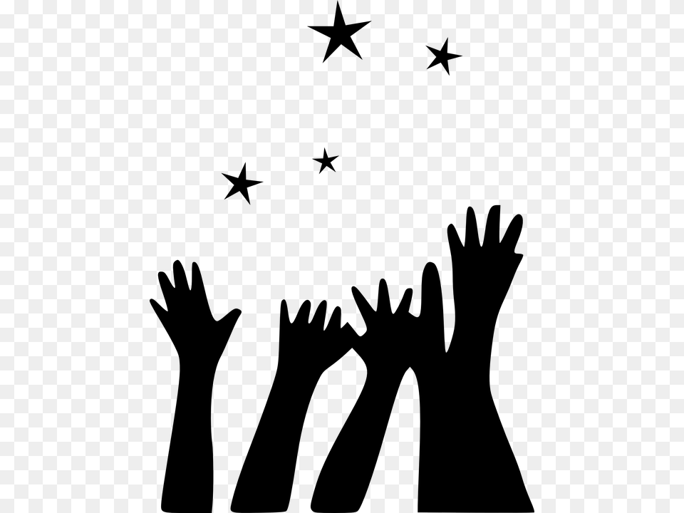 Reach For The Stars, Gray Png Image