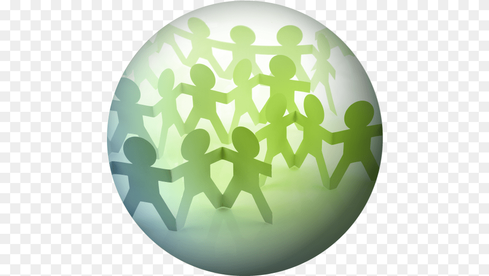 Reach Group Green Paper People Chain, Person, Sphere, Photography, Crowd Png