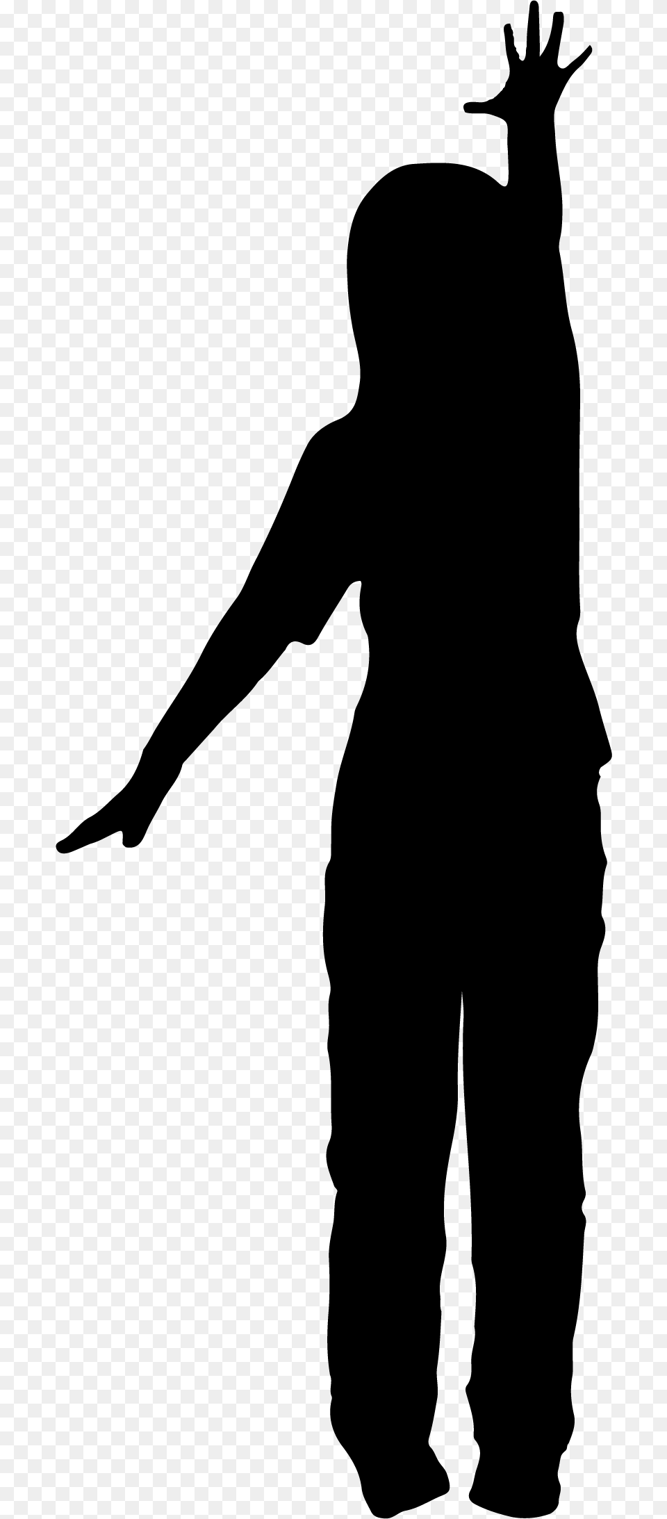 Reaching Silhouette Kid Reaching Up, Adult, Female, Person, Woman Png