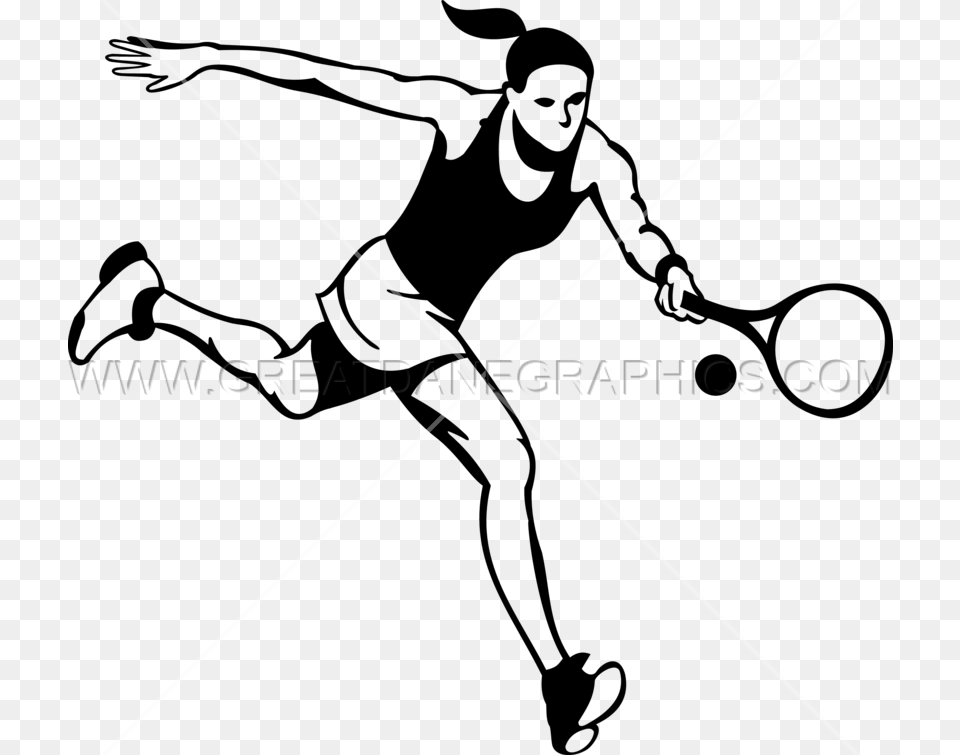 Reaching Tennis Player, Ball, Tennis Ball, Sport, Racket Free Png Download