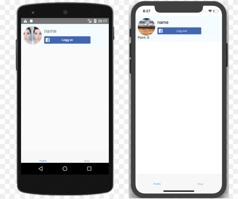 React Native Login Using The Facebook Sdk By Khoa Pham Portable, Electronics, Mobile Phone, Phone, Text Png