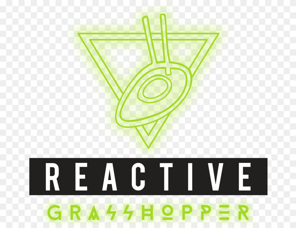 Reactive Grasshopper Logo Glow Graphic Design, Symbol Png Image