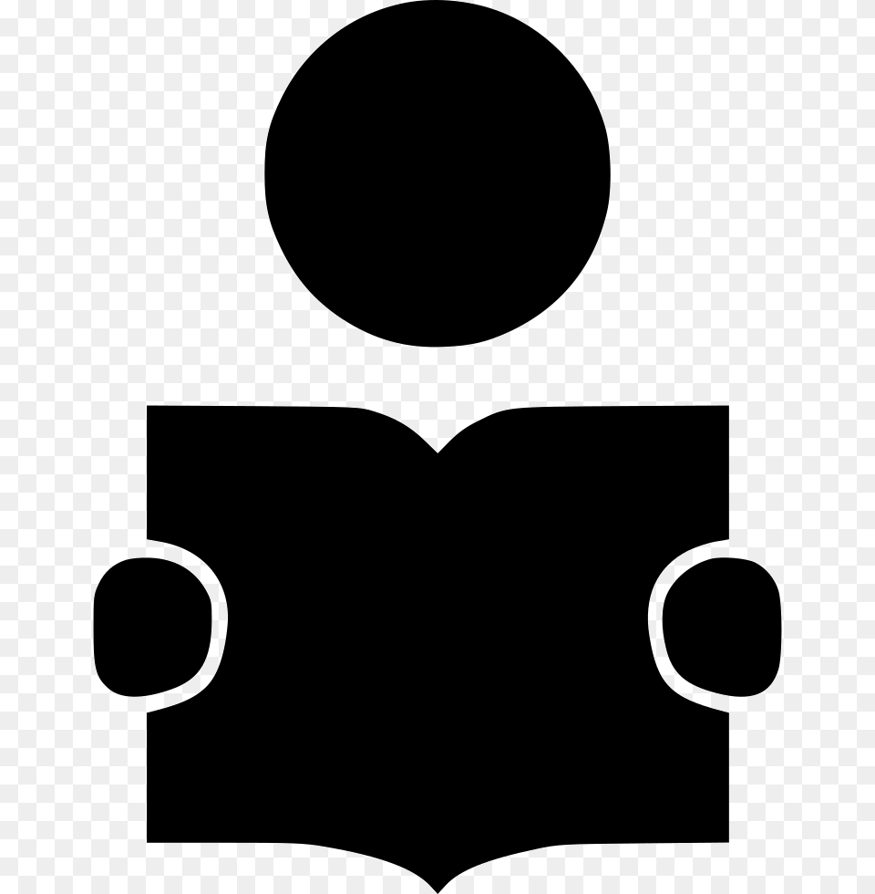 Read A Book Icon Download, Stencil, Logo, Silhouette, Symbol Free Png