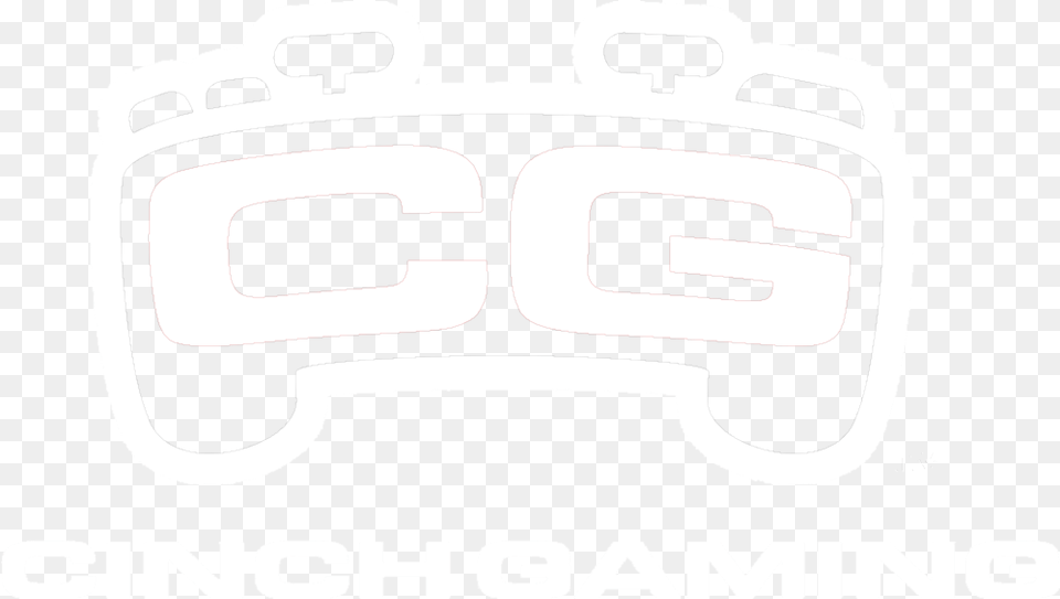 Read More Cinch Gaming Logo Transparent White, Stencil, Device, Grass, Lawn Png