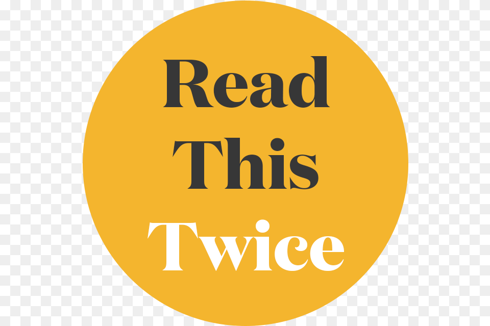 Read This Twice Dot, Book, Publication, Logo, Gold Png