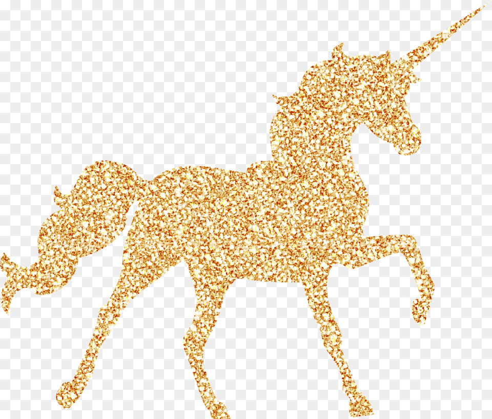 Read Transparent Background Gold Unicorn Png