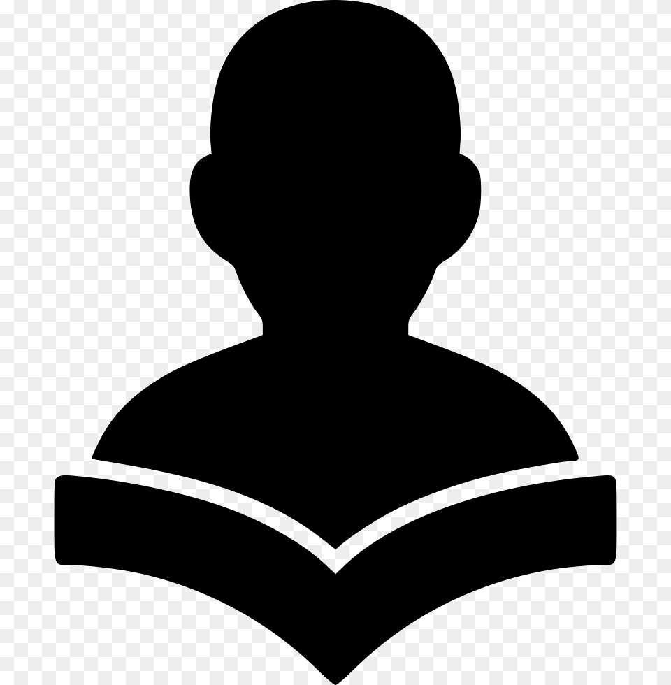 Reader Students In Black And White, Person, Reading, Silhouette, Adult Free Transparent Png