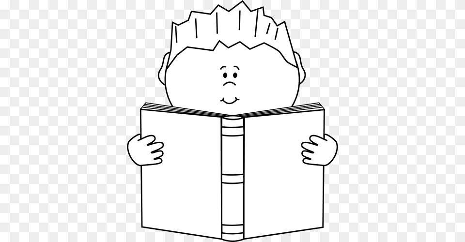 Reading A Book Clip Art, Person, Baby, Face, Head Png