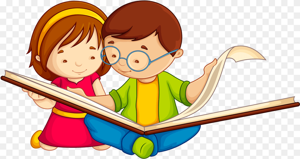 Reading Book Clipart, Person, Baby, Face, Head Free Png Download