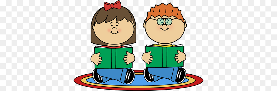 Reading Buddies Clip Art Children Kids Learning, Person, Book, Publication, Comics Free Png Download