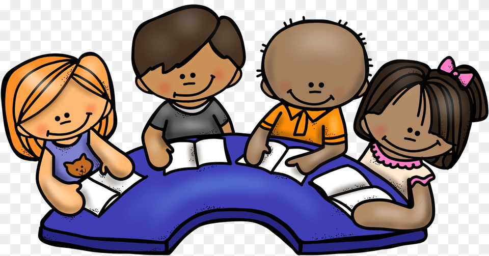 Reading Clip Art Kindergarten Small Group Reading Clipart, Baby, Person, Face, Head Free Transparent Png