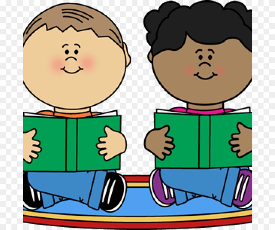 Reading Clipart Partner Buddy Partners Clip Art Reading Partners Clip Art, Person, Baby, Face, Head Png