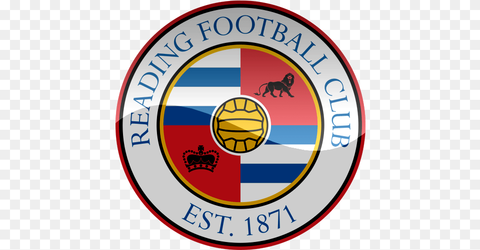 Reading Fc Football Logo Reading Football Club Logo, Symbol, Badge, Emblem, Disk Free Png Download