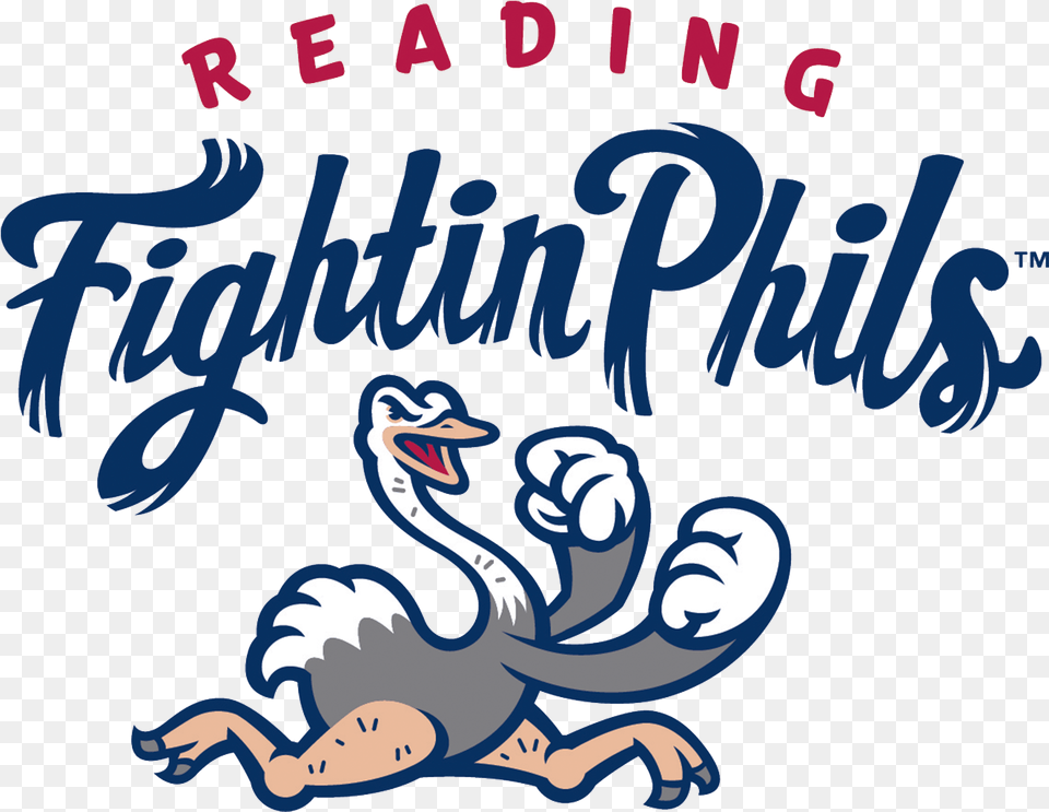 Reading Fightin Phils Logo, Book, Publication, Text, Dynamite Free Transparent Png
