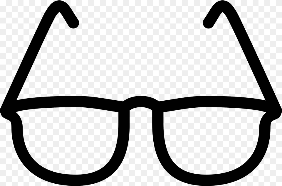Reading Glasses Icon, Gray Free Transparent Png