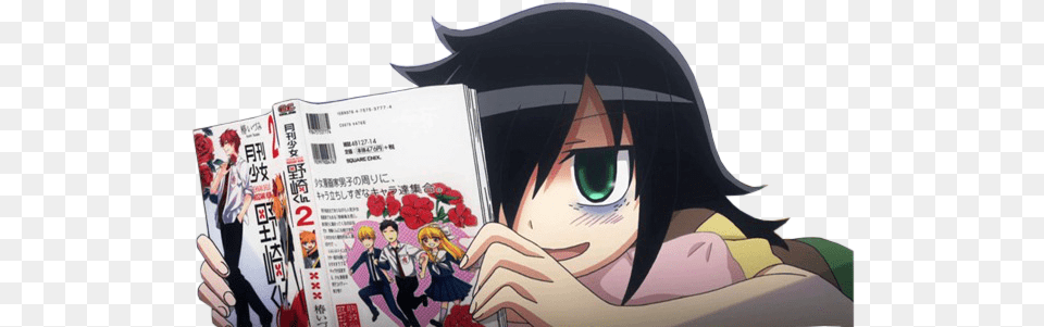 Reading Manga Anime Reading Manga, Book, Publication, Comics, Person Png Image