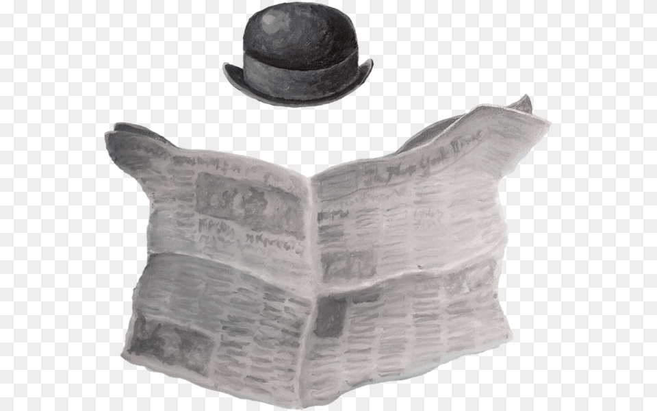 Reading Newspaper For Download Newspaper Reading, Clothing, Hat, Text, Sun Hat Png