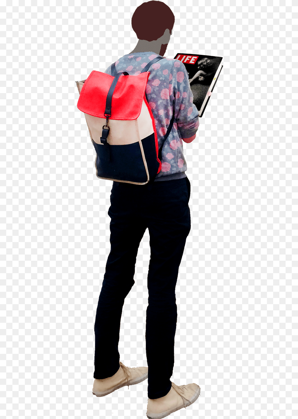 Reading People Cutouts, Accessories, Bag, Clothing, Pants Free Transparent Png
