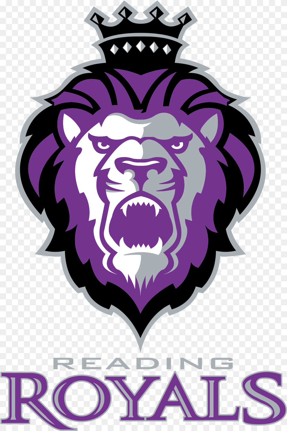 Reading Royals Logo, Purple, Accessories, Head, Face Png