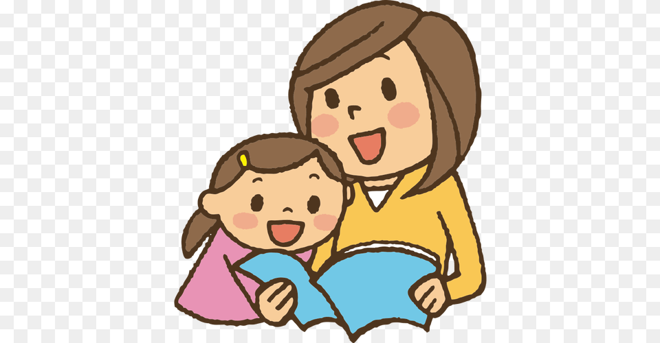 Reading With Mother, Person, Book, Publication, Face Png Image