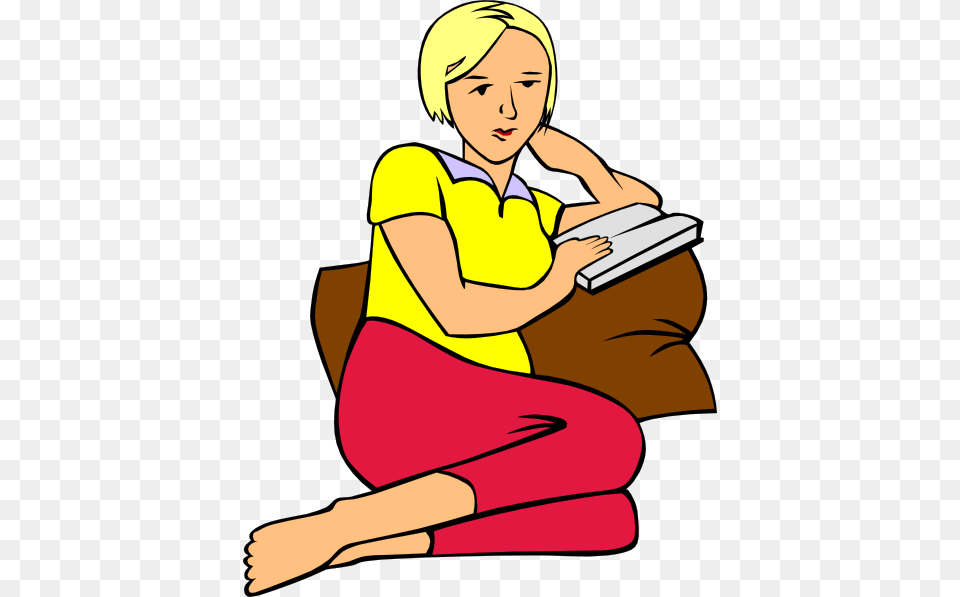 Reading Woman Clip Art, Person, Baby, Book, Face Free Transparent Png